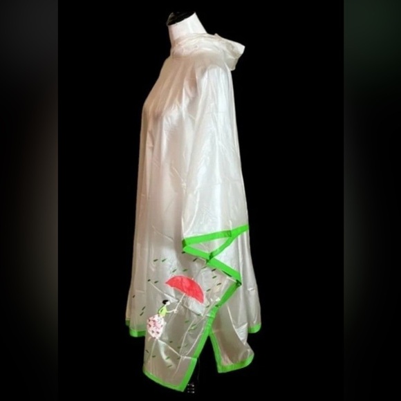 kate spade Sweaters - Kate Spade 1999 Vintage Absolut Vodka Spring Hooded Rain Poncho NIP
